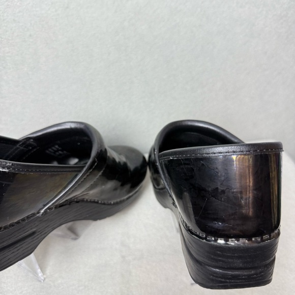 Dansko Women Professional Leather Clogs Black Dark Purple size EU 41/ US 10.5-11 - Picture 11 of 16